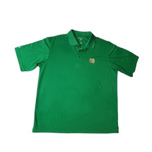 Notre Dame Fighting Irish NCAA Antigua Green Polo Shirt Men's Size Large